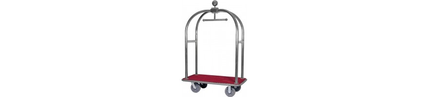 Trolley with clothes rack